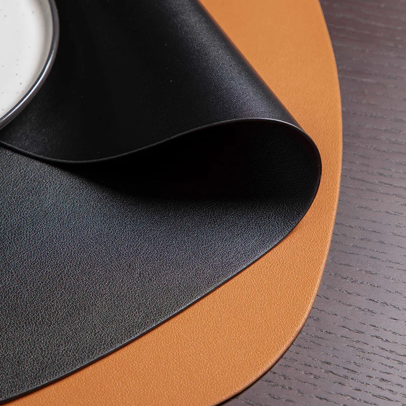 Кожаные Салфетки водонепроницаемые маслостойкие термостойкие подставки для