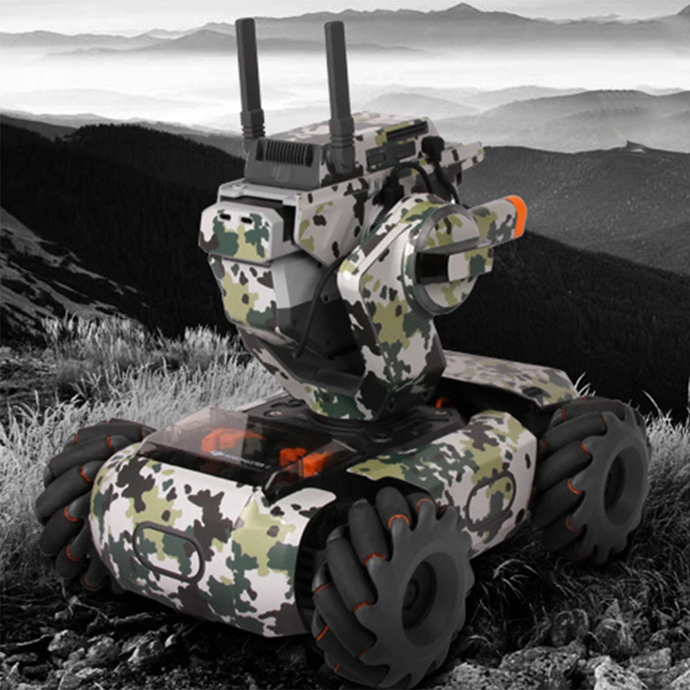 1PC PVC Sticker for DJI Robo Master S1 Shell Protection Car Red Yellow Shark Camouflage For Robomaster Accessories |
