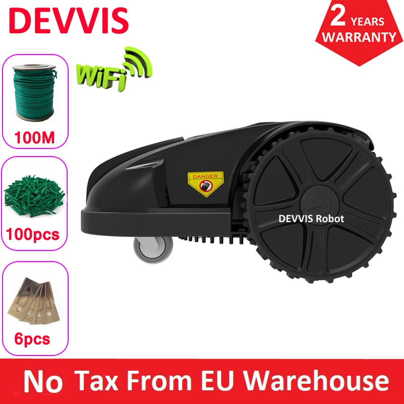 Робот-газонокосилка с автоматической зарядкой провод 100 м колышки шт. и лезвие 8 |