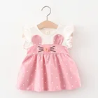 27 детская одежда летняя одежда для девочек, комплект одежды с милым принтом Love жилет с сердечком, платье, платье принцессы без рукавов с милыми заячьими ушками платье 1-4Years