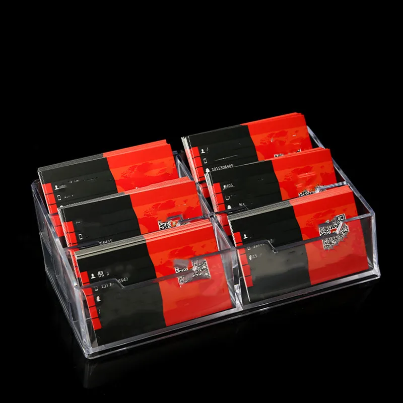 

Прозрачные Акриловые визитницы, офисные аксессуары и Органайзер