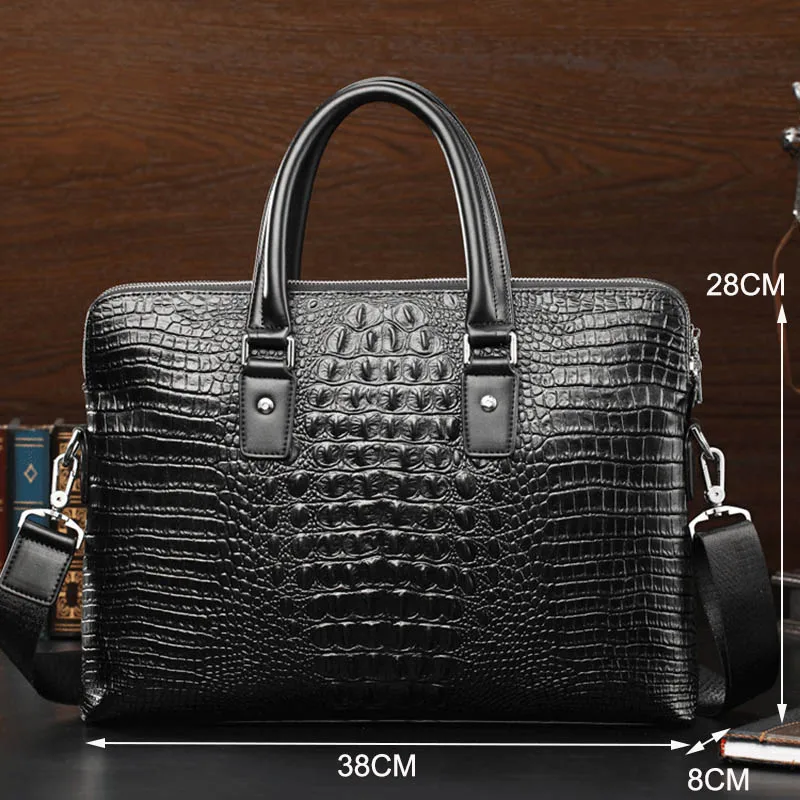 Брендовый портфель мужская кожаная сумка мужские деловые сумки Большая