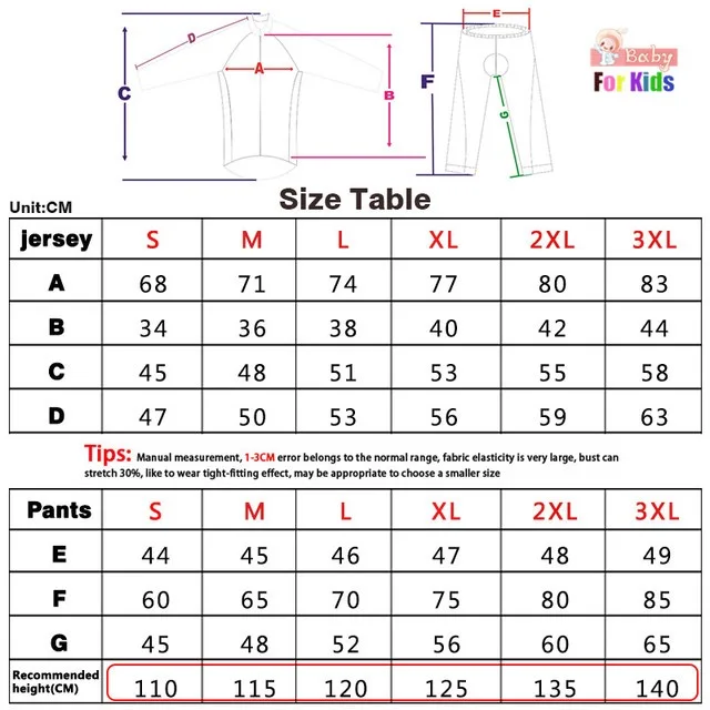 

2021 Kids Cycling Jersey Set MTB Boys Girls Bike Clothing Ropa Ciclismo Long Sleeve Cycling Clothing Spring Autumn Sportswear