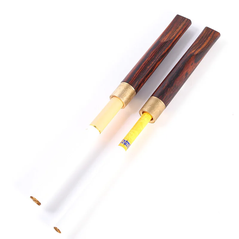 

Rosewood Copper head Cigarette microporous rod filter Cleaning cigarette holder Suitable for 5.2mm 8mm cigarette smoking set