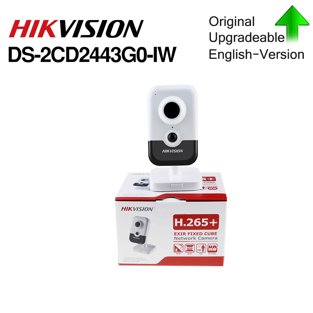 Hikvision DS 2CD2443G0 IW Wi Fi камера видеонаблюдения 4 Мп ИК фиксированная кубическая
