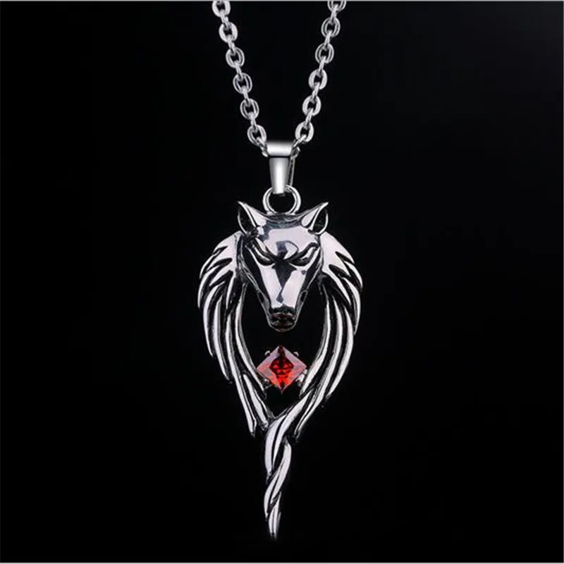 

Wolf Head Totem Trendy Men's Necklace Pendant Japan and South Korea Fashion Personality Accessories Domineering Retro Trendy Men