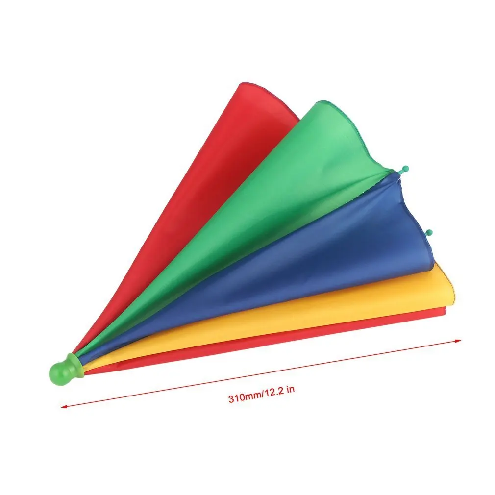 

1pcs Portable Umbrella Hat Multicolor Cap Sun Rain Fishing Camping New Style