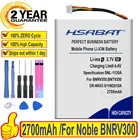 Аккумулятор HSABAT TOP 2700 мАч, аккумулятор для Barnes  Noble BNRV300,BNTV350,Nook, Простой сенсорный, 6 дюймов, MLP305787 S11ND018A