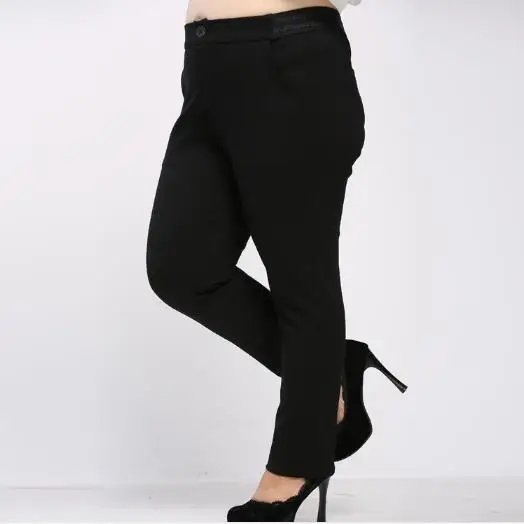 Капри Для женщин блузка 2020 элегантные Высокая талия эластичные длинные брюки