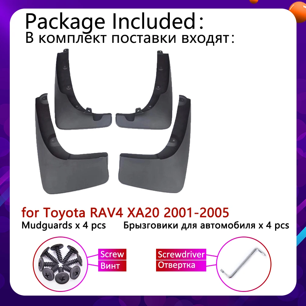 Для Toyota RAV4 XA20 2001 2002 2003 2004 2005 RAV 4 брызговики крыло Брызговики щитки передние и