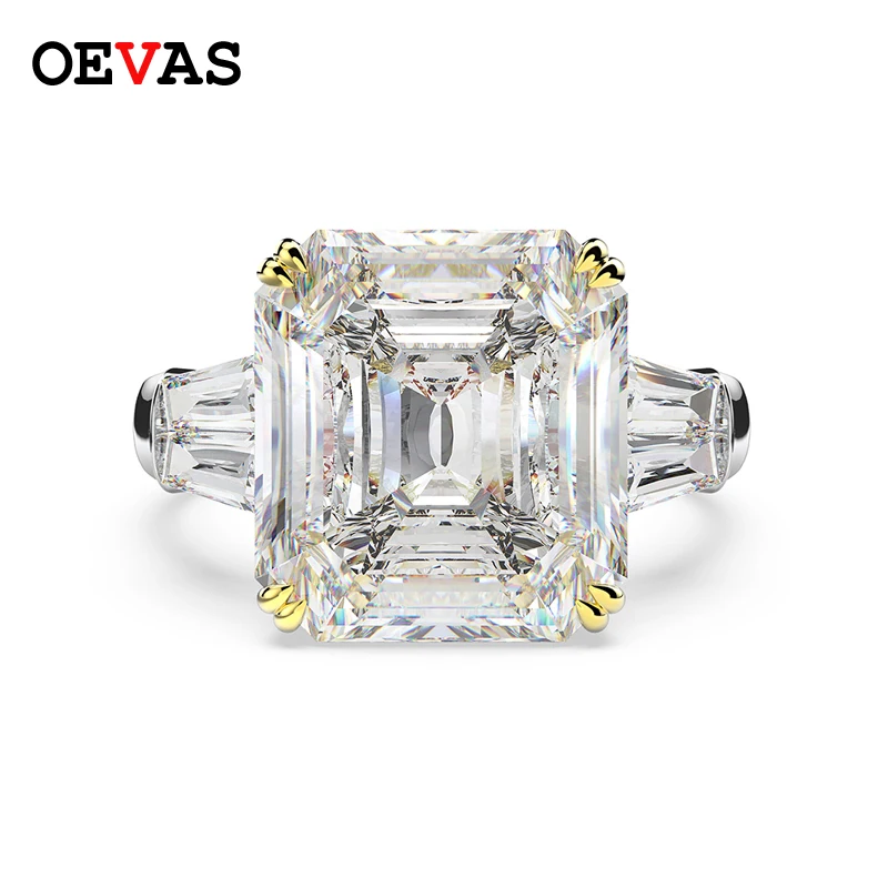 OEVS 100% 925 пробы серебряное созданное Moissanite сапфир цитрин свадебное Помолвочное