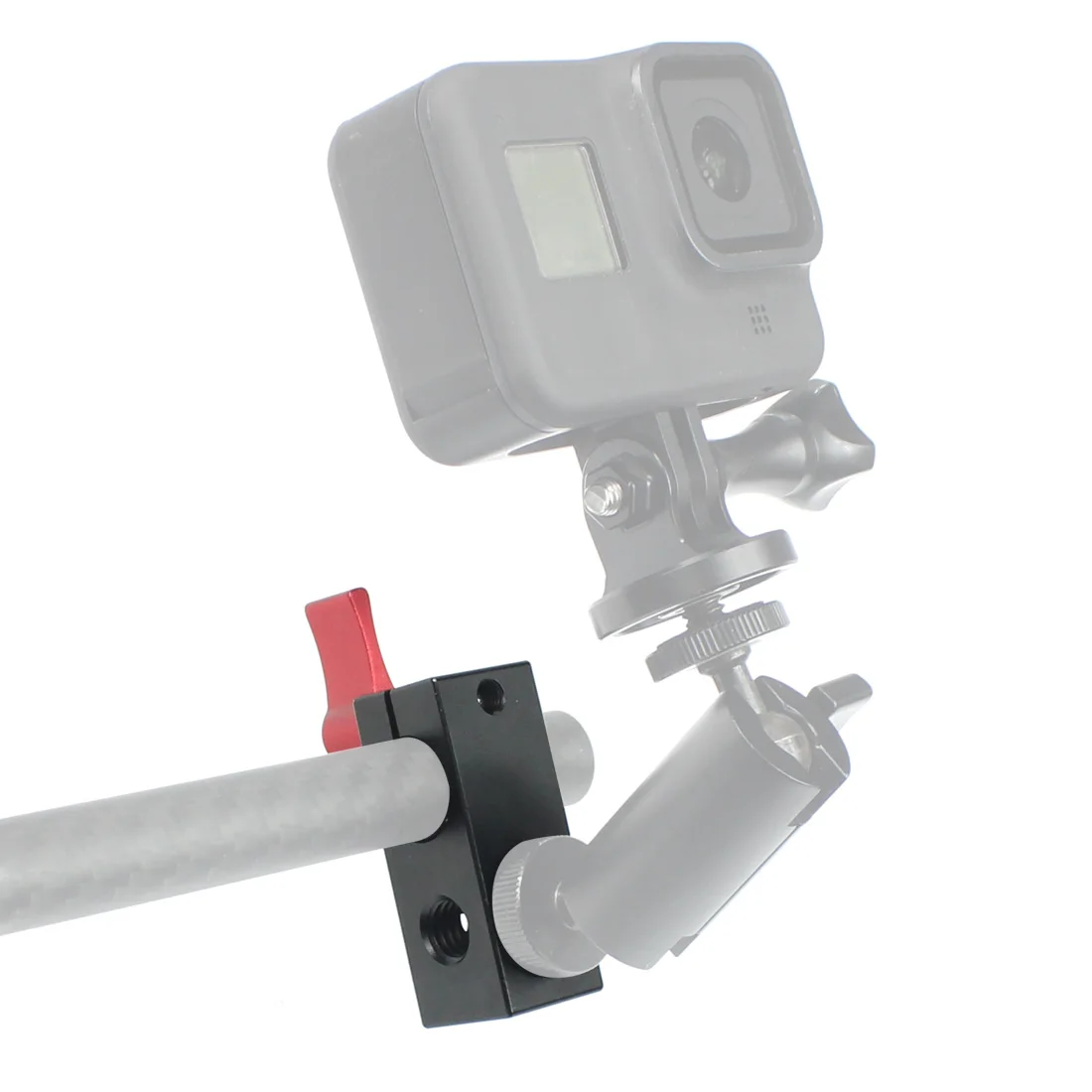 Крепежный блок для камеры 1/4 &quotрезьба 15 мм штанга DSLR Rig поддержка рельсовой