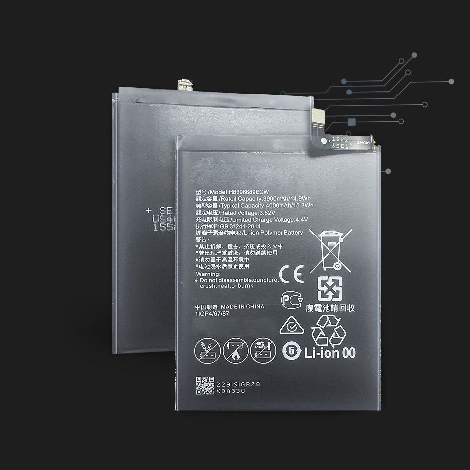 

Battery 4000mAh HB396689ECW For Huawei Mate 9 Mate9 Lithium Polymer Batteries