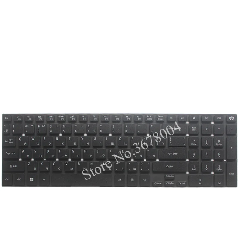 Черный Новая русская клавиатура для Packard Bell easynote TV11 TV11C TV11HC TS11 TS11hr TS11-HR-326RU TS44 TS44HR TS44SB RU Клавиатура для ноутбука - Цвет: Черный