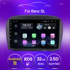2 + 32G WIFI Android 11 автомобильный радиоприемник аудио мультимедийный плеер для Mercedes SL R230 SL350 SL500 SL55 SL600 SL65 2001-2007 9 дюймов экран