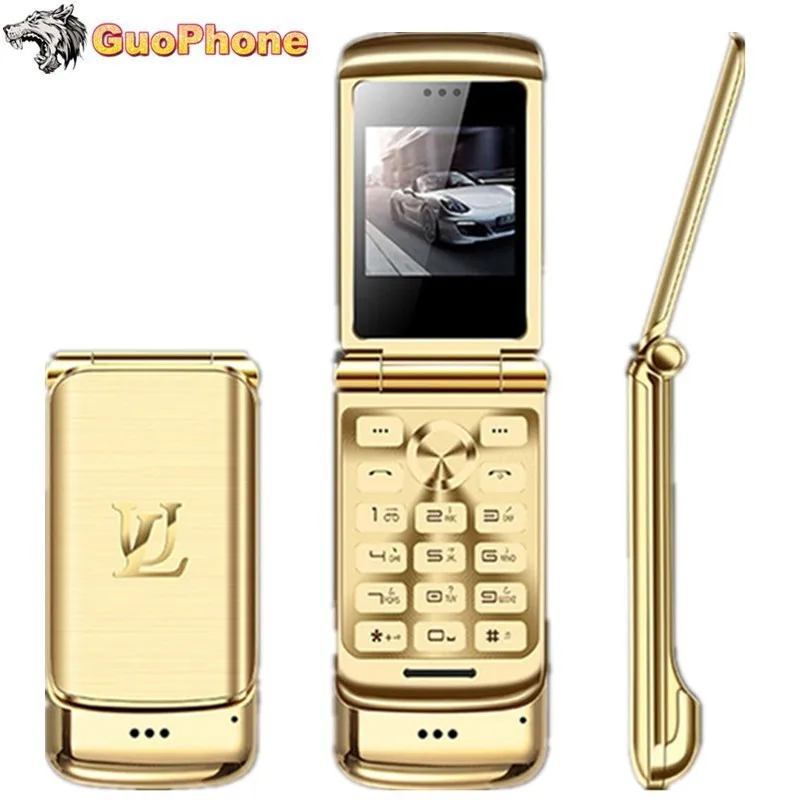 Роскошный флип-телефон Ulcool V9, 1,54 дюймов, две sim-камеры, MP3, Bluetooth, FM, Dialer, анти-потеря, металлический корпус, мини мобильный телефон