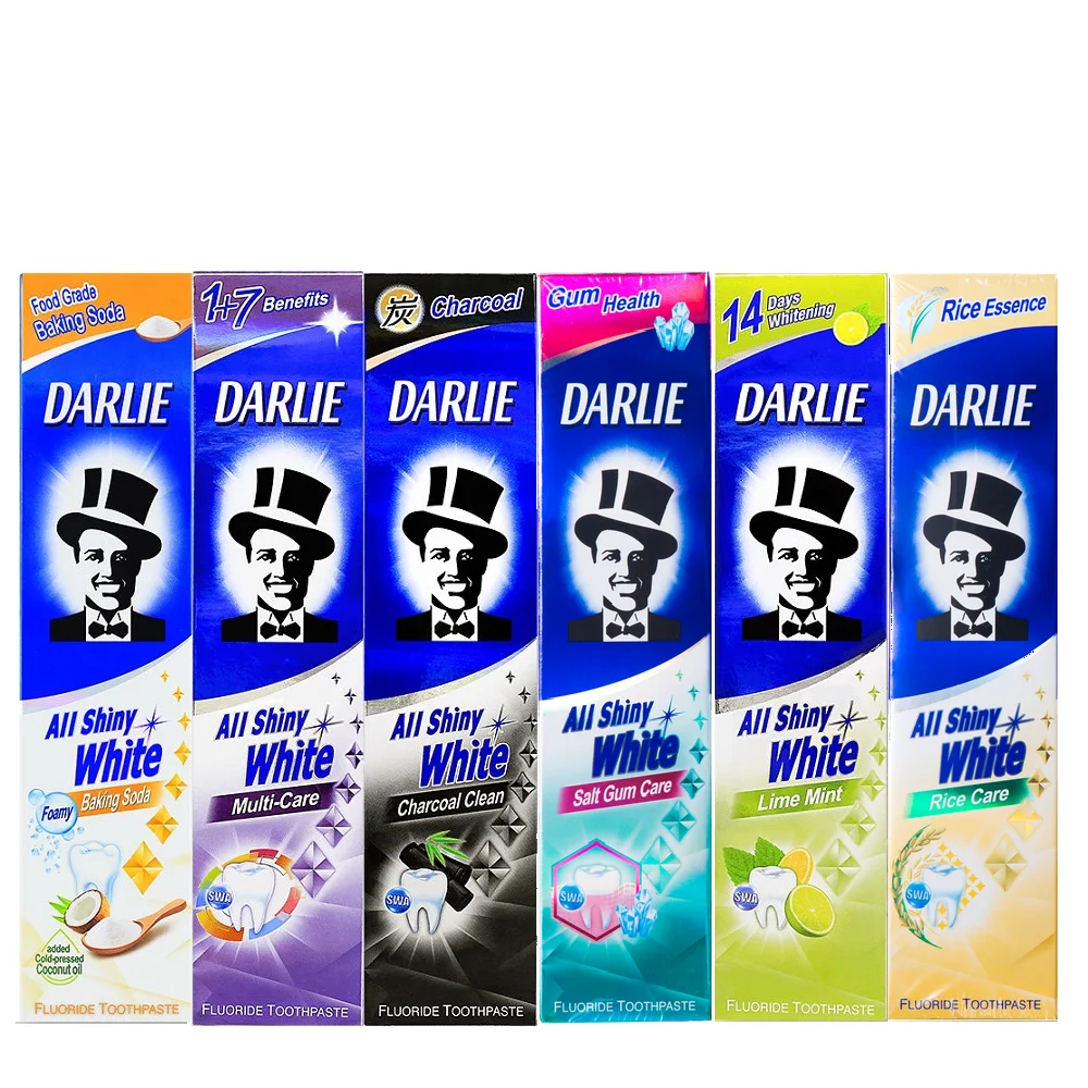 [2 шт.] блестящая белая зубная паста darlie 140 г | Красота и здоровье