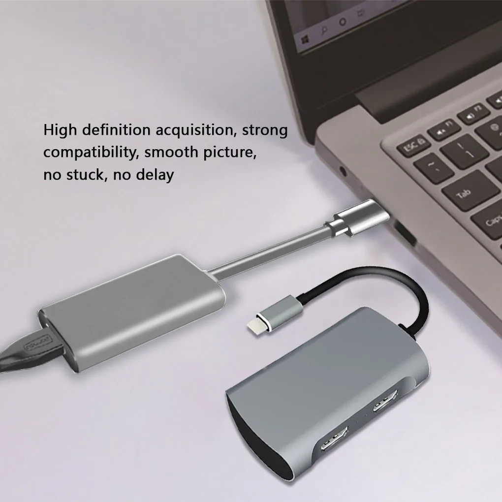 Карта видеозахвата Тип с разъемами типа c и HD адаптер компьютер 1080P видео аудио