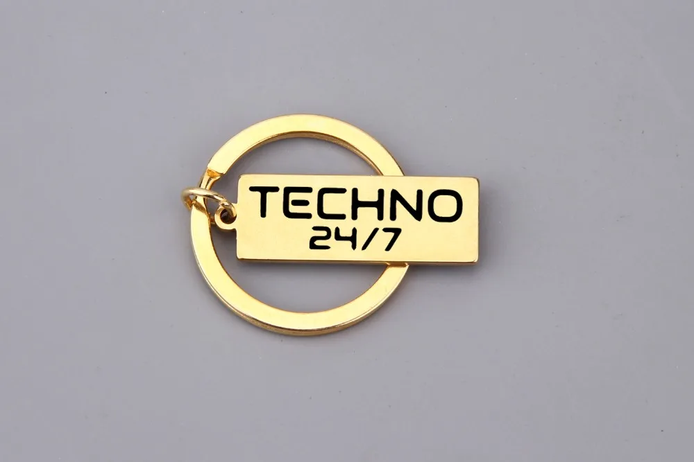 Брелок из нержавеющей стали с гравировкой Techno is my culture, высококачественный брелок для машины, сумки, ключей, подарок для женщин и мужчин, ювелирные изделия