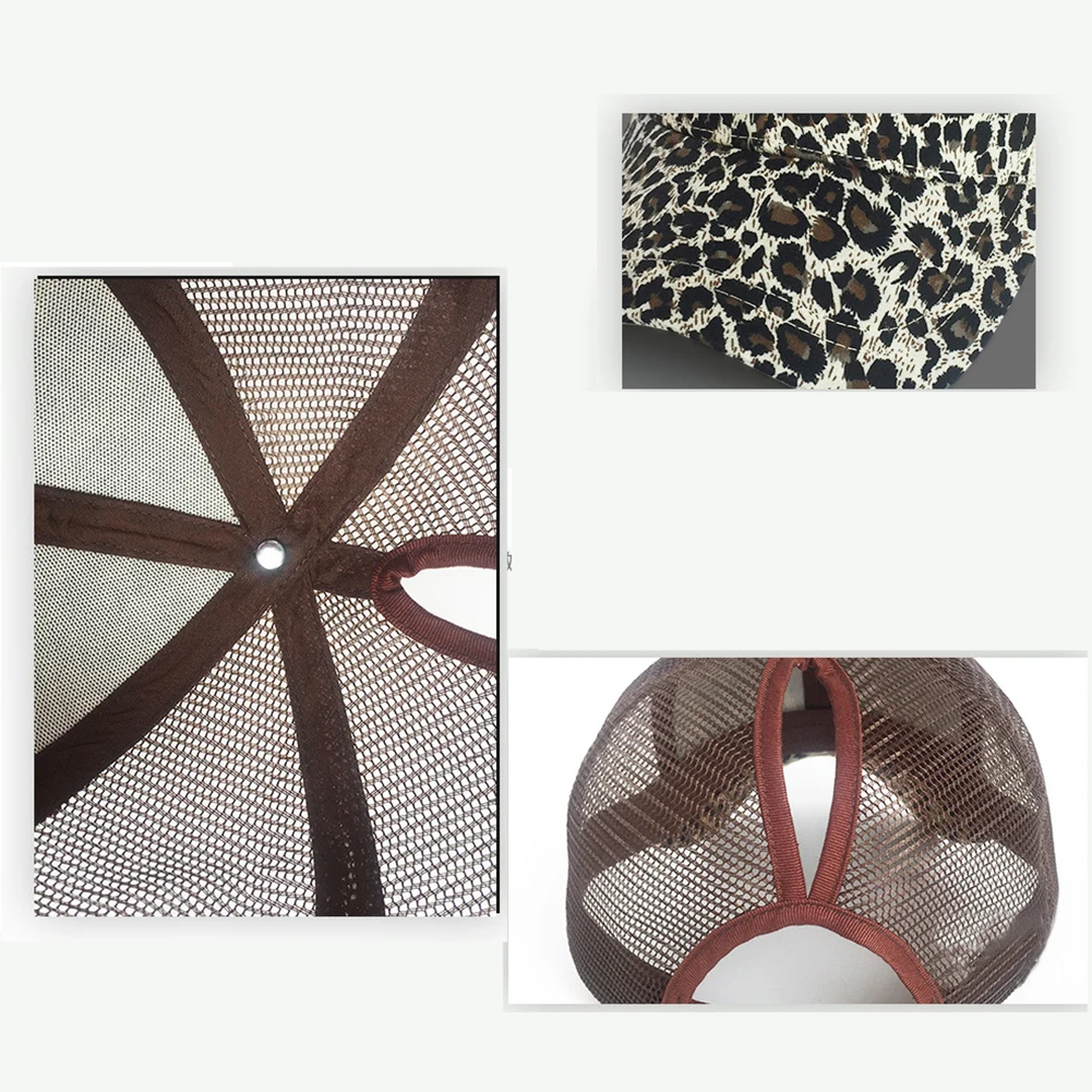 Бейсболка для хвоста унисекс уличная Кепка с леопардовым принтом тигра и защитой