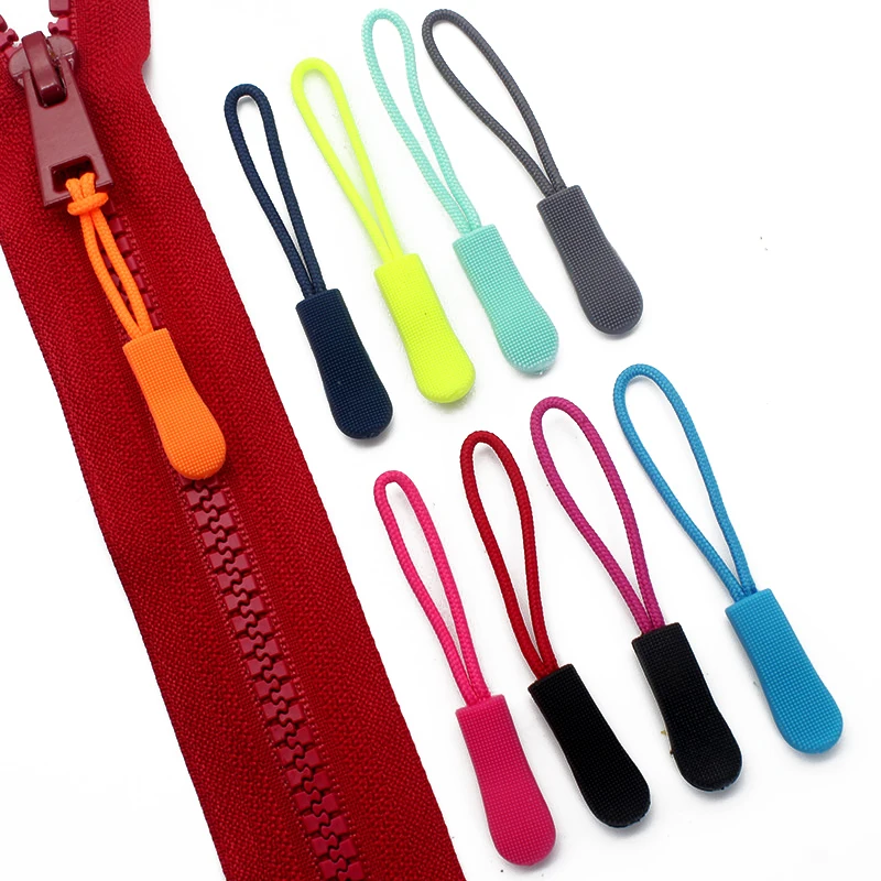 

10pcs Zipper Pull Tag Puller End Fixer Zip Cord Tab Replacement Clip Broken Buckle Travel Bag Suitcase Backpack Accessorie