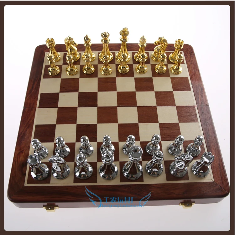 

King And Queen Chess Professional Pieces Wood Metal Large Art Chess Educational Toys Set Luxury Big Gry Planszowe Entertainment