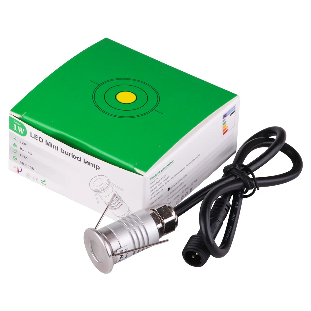 Миниатюрный светодиодный подземный светильник IP67 водонепроницаемая лампа 12 В