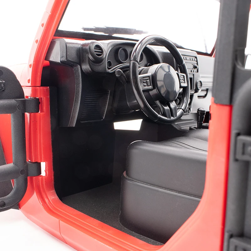Volante de simulaci&oacute;n de ABS para coches teledirigidos, piezas interiores, modelo 1/10, 1 Juego-2