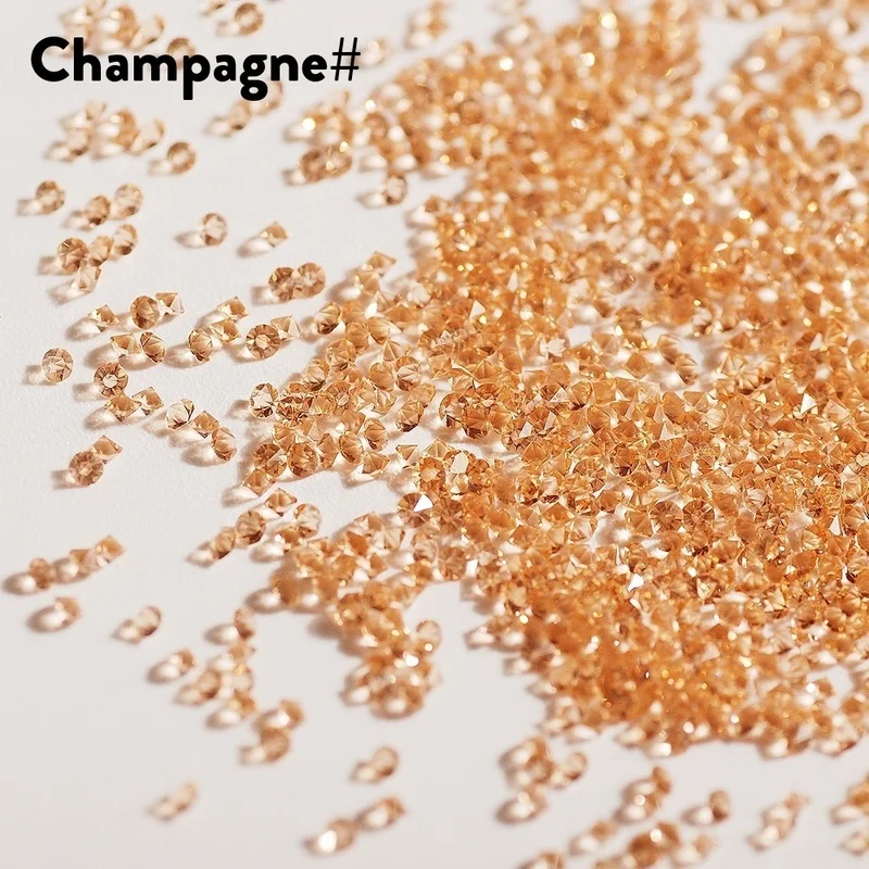 Champagne 1440 шт./пакет мульти-Размеры Стекло ногтей Стразы для украшения для ногтей Кристаллы перегородка смешанные Размеры стразы комплект - Цвет: Champagne