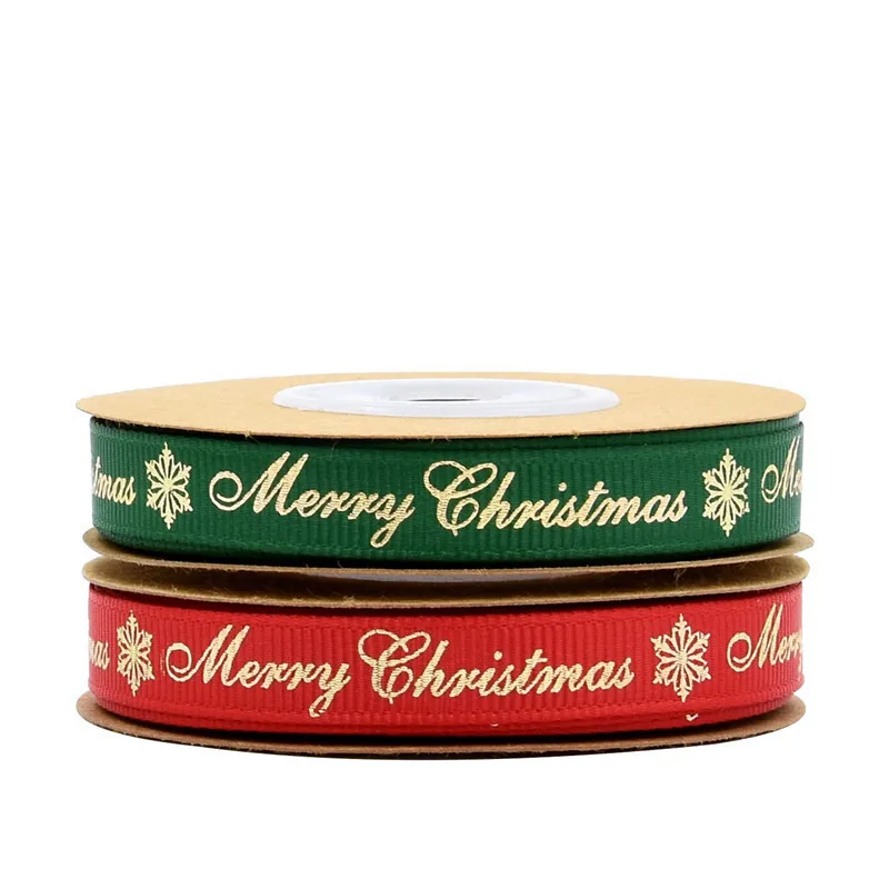 10Y/лот 10 мм корсажная лента Рождественская самодельные банты для волос