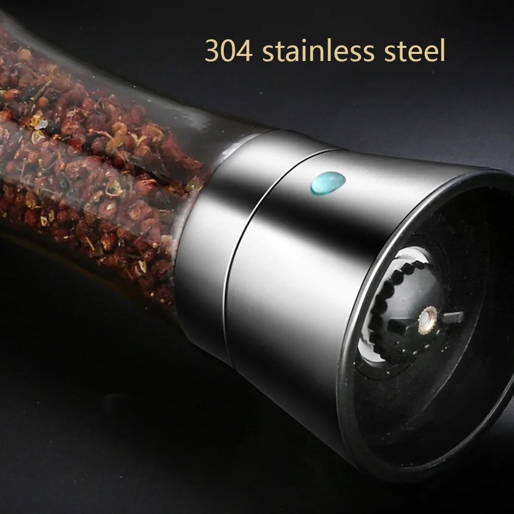 

Salt Pepper Grinder Dust-proof Condiment Stainless Steel Grinding Bottle Moisture-proof Container Accessory Household