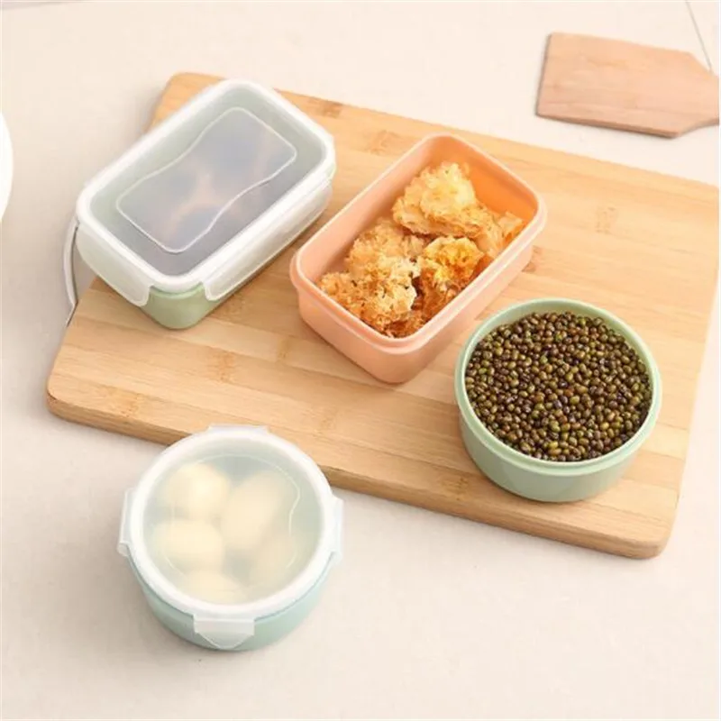 1 шт. креативная маленькая коробка для хранения еды перекуса пластиковый