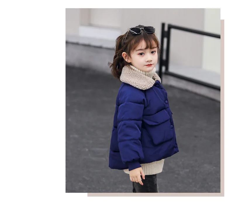 Children Coat Baby girls coats padded jackets winter Kids Warm lapel Outerwear Coat toddler Parker jacket Outerwear clothes