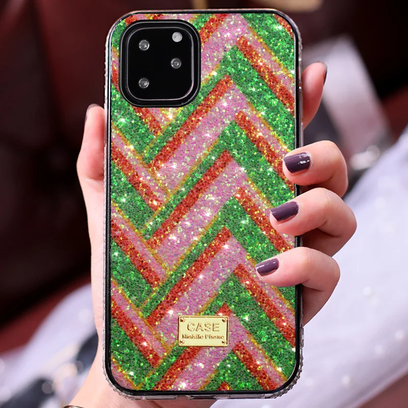 

Luxury Glitter Diamond Phone Case For iPhone 12 Mini Pro Max Shockproof Coque For iPhone 11 Pro 6s 7 8 Plus X XS Max Protection