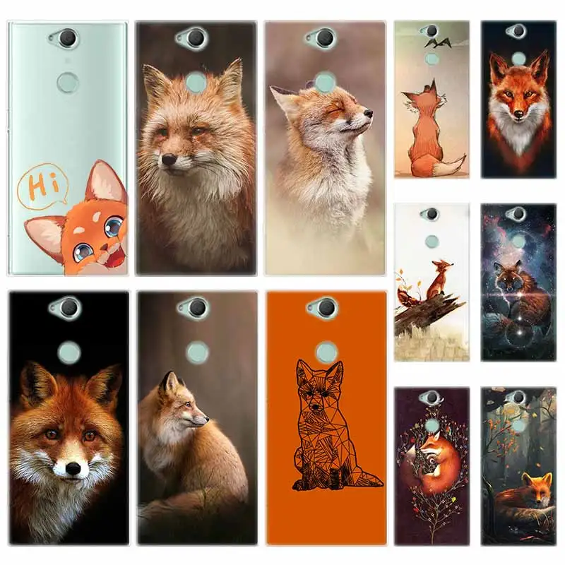 Силиконовый чехол из ТПУ для Sony Xperia X XA XA1 XA2 XA3 XZ XZ1 XZ2 XZ3 XZ4 L1 L2 L3 Plus Compeact Anime fox funny foxs