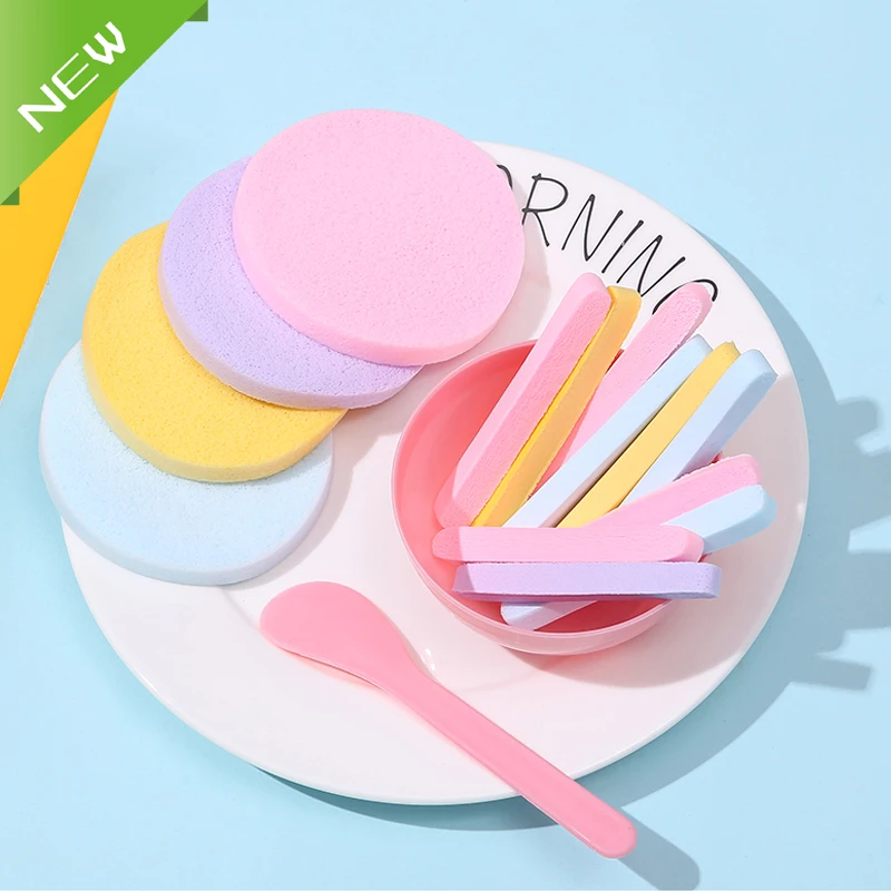 

100pcs/batch makeup puff compressed soft sponge puff, used for makeup tools and accessories Remove makeup and wash your face