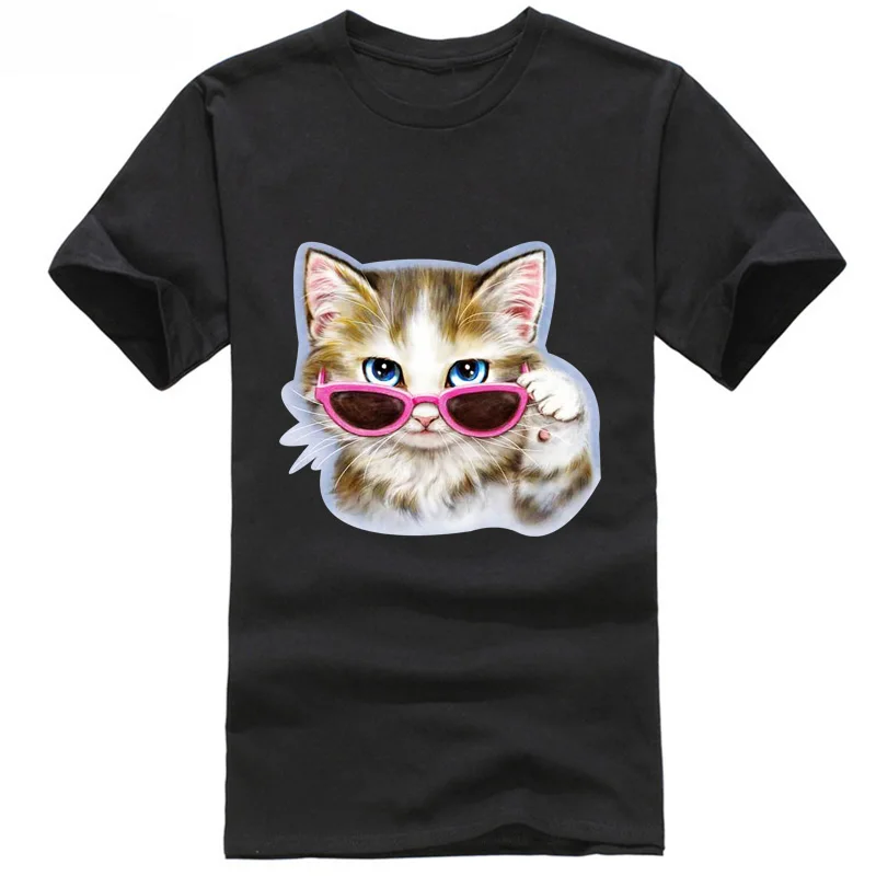 THE MOUNTAIN YOU VE CAT TO BE KITTY Футболка Ситцевая котенок животное PET качественные футболки