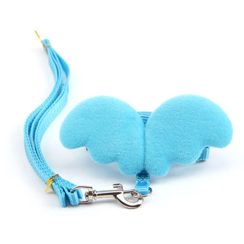 Шлейка и поводок для щенков милый регулируемый нейлоновый с крыльями ангела