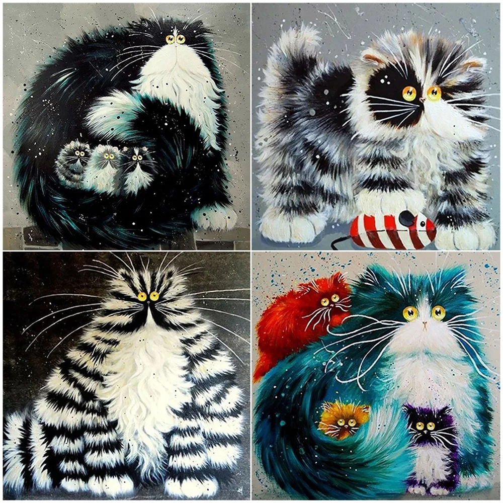 5D алмазная живопись полная картина мультяшный Кот Алмазная мозаика распродажа