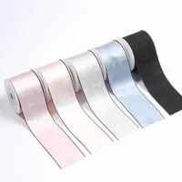 5 yards smooth letter embroidery ribbon for diy bow hair accessories clothing hat decoration flowers gift packaging materials