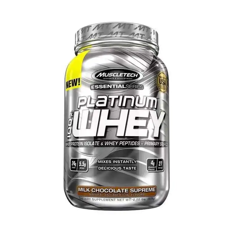 

Muscletech platinum whey protein powder muscle nutrition Sports Fitness Weight gain powder gold Two pounds