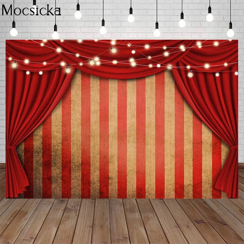 

Mocsicka задний фон в стиле Хэллоуин с штора в стиле ретро в полоску отпечаток страшно, платье для дня рождения, портретная фотография фон для фо...