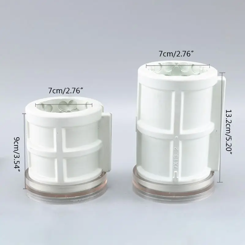 3D цилиндрический цветок/цилиндрическая звезда Свечи Пластиковые Силиконовые