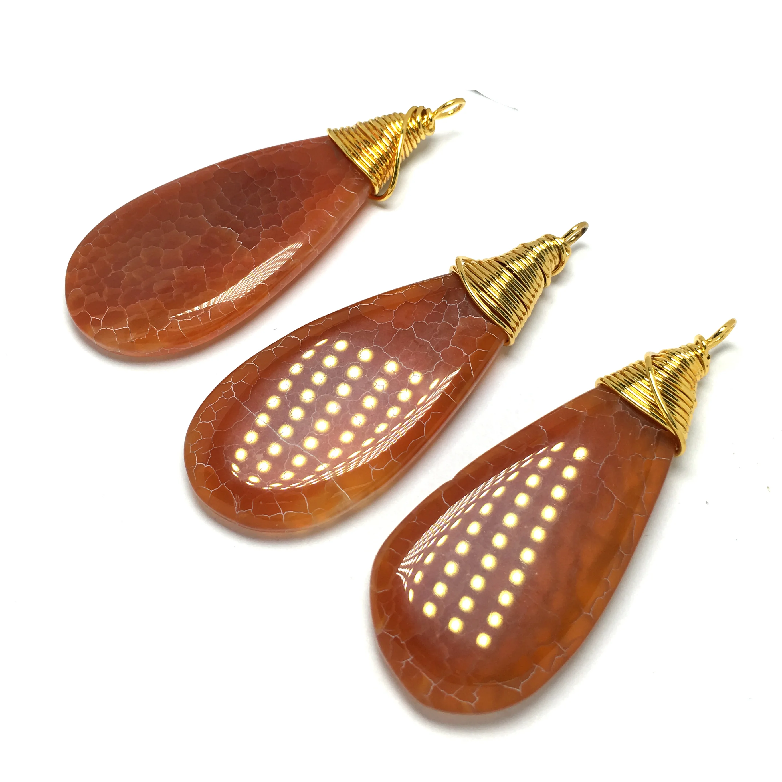 Подвеска в форме капли из красного агата Pendant-Red-22x58mm новинка ожерелье