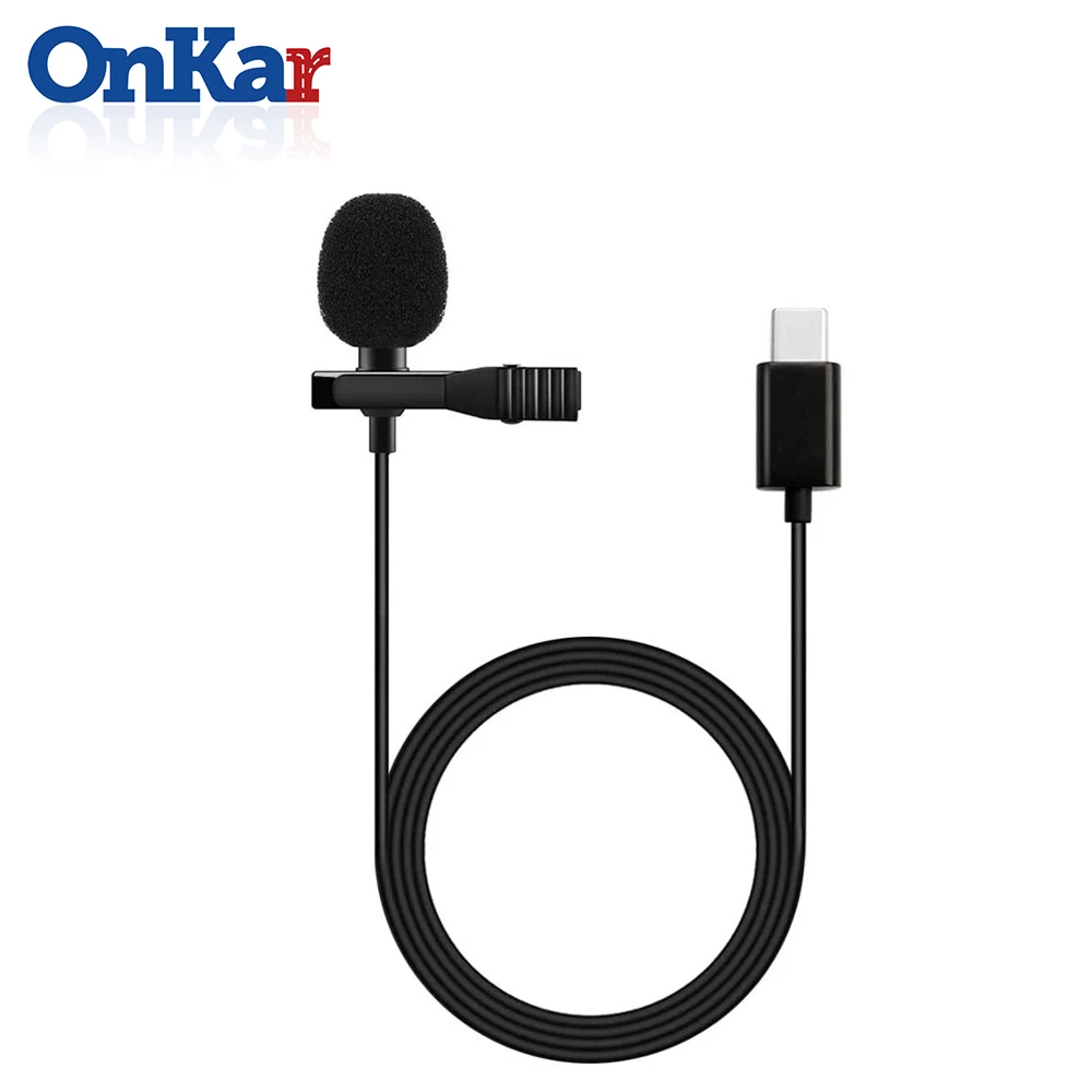 Петличный микрофон ONKAR с разъемом Type-C 1 5 м | Электроника