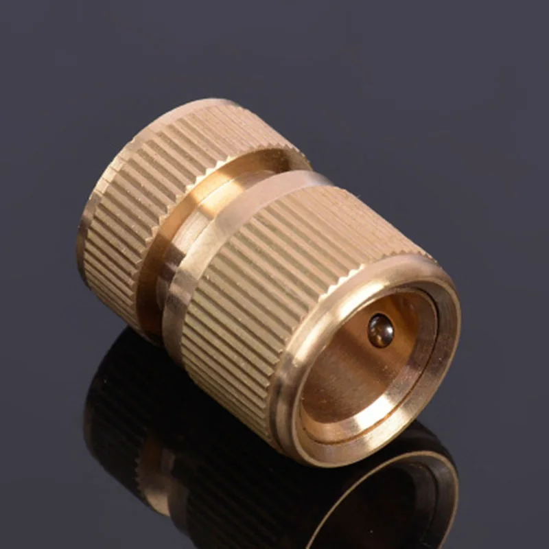 

Brass 3/4 Hose Pipes Connectors Adapter Quick Connect For Washing Tool Durable