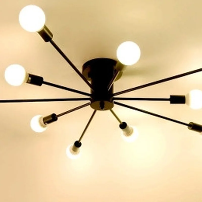 Винтажные потолочные светильники с 10 насадками лампа несколькими стержнями для