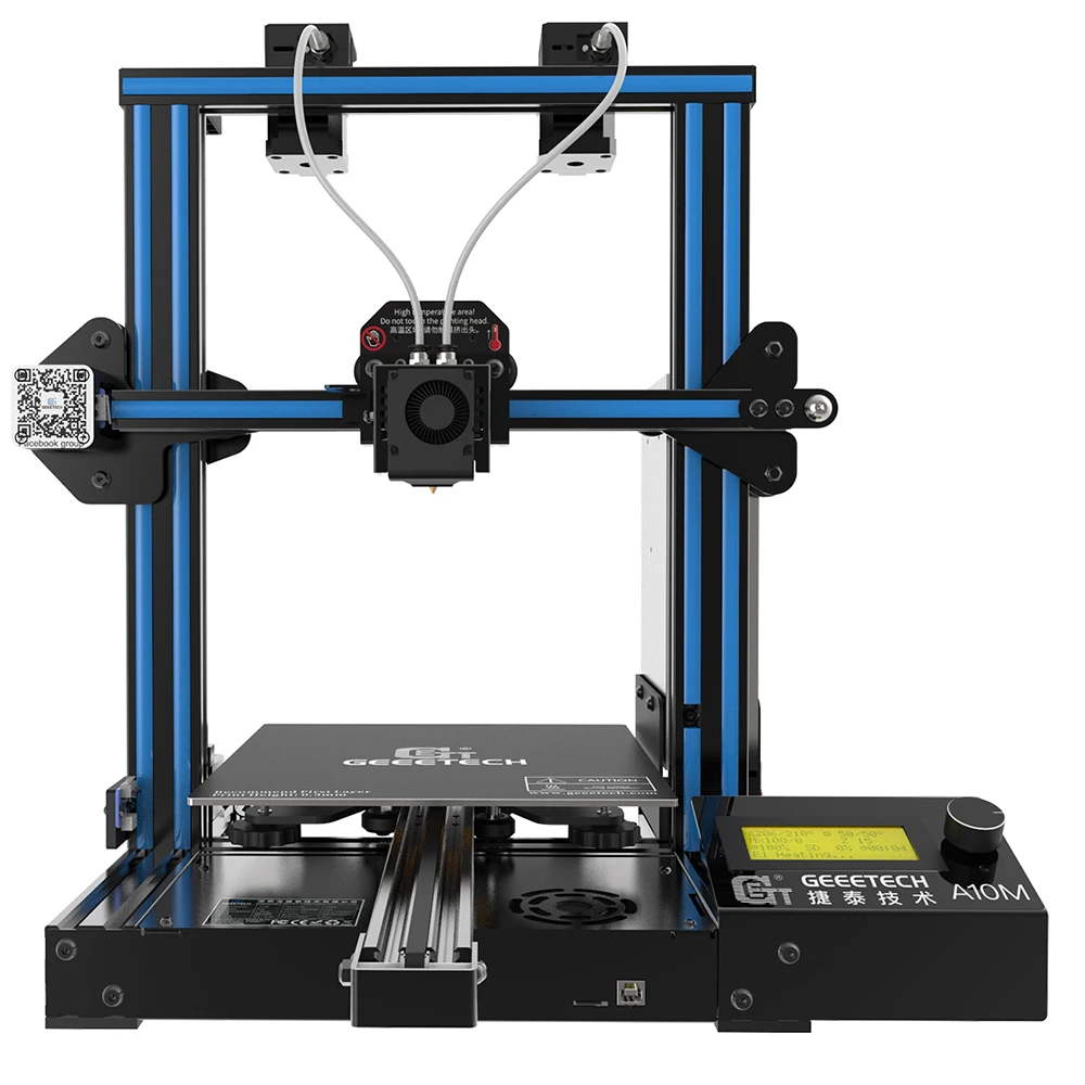 Bestellen Geeetech NEUE A10M 2 In 1 Mix-farbe Schnelle Montage 3d Drucker Effiziente Filament Detektor Brechen-fortsetzen Fähigkeit FDM