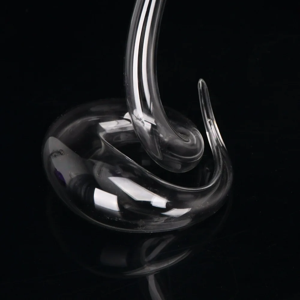 

New Latest Design! Artificial Blowing Manual Cold Cut Lead-free Crystal Glass Snake Transparent Wine Decanter Wine