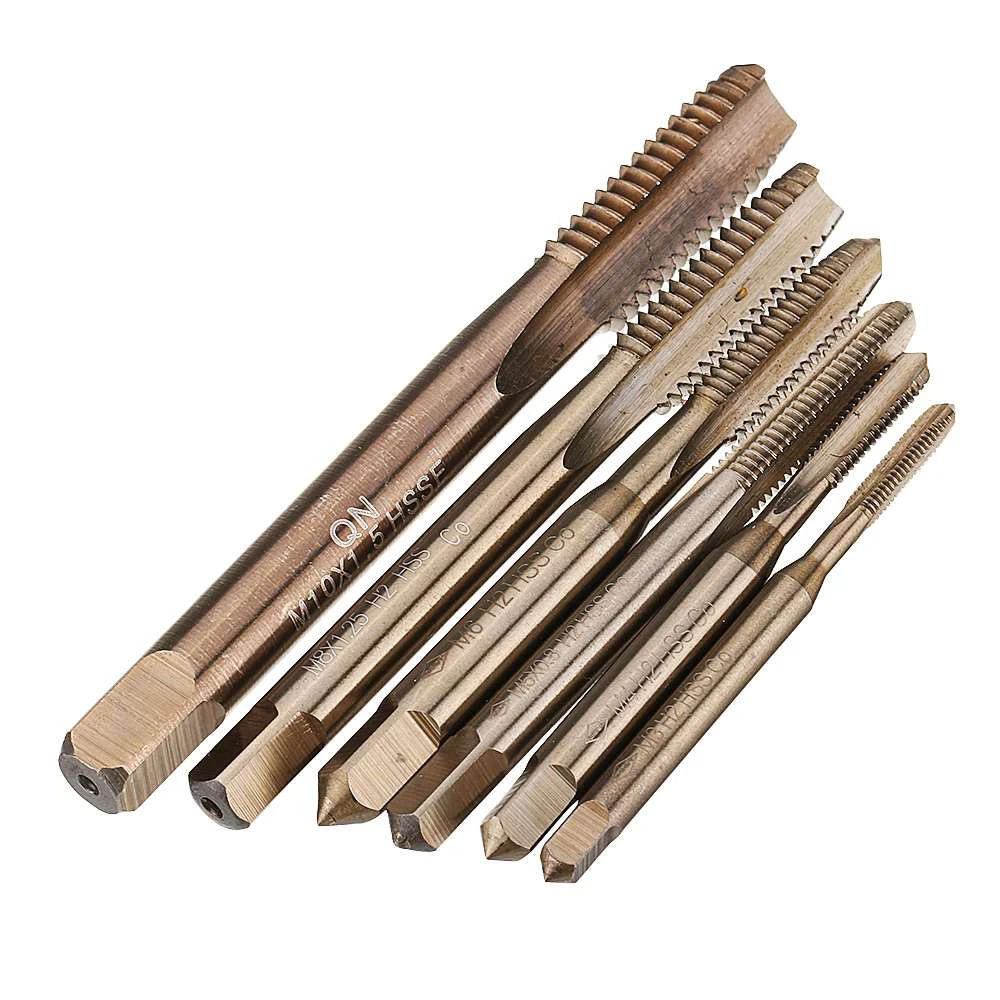 

M3-M10 HSS Co M35 Machine Straight Flute Metric Tap Right Hand Male Thread Drill